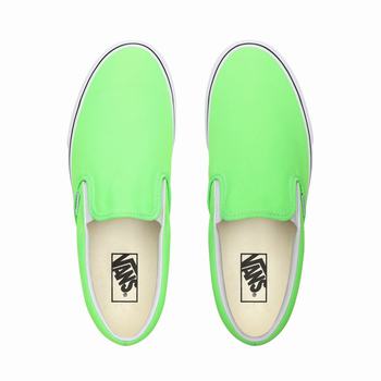 Damske Slip On Tenisky Vans Neon Classic Zelene/Biele VA48HAYFC